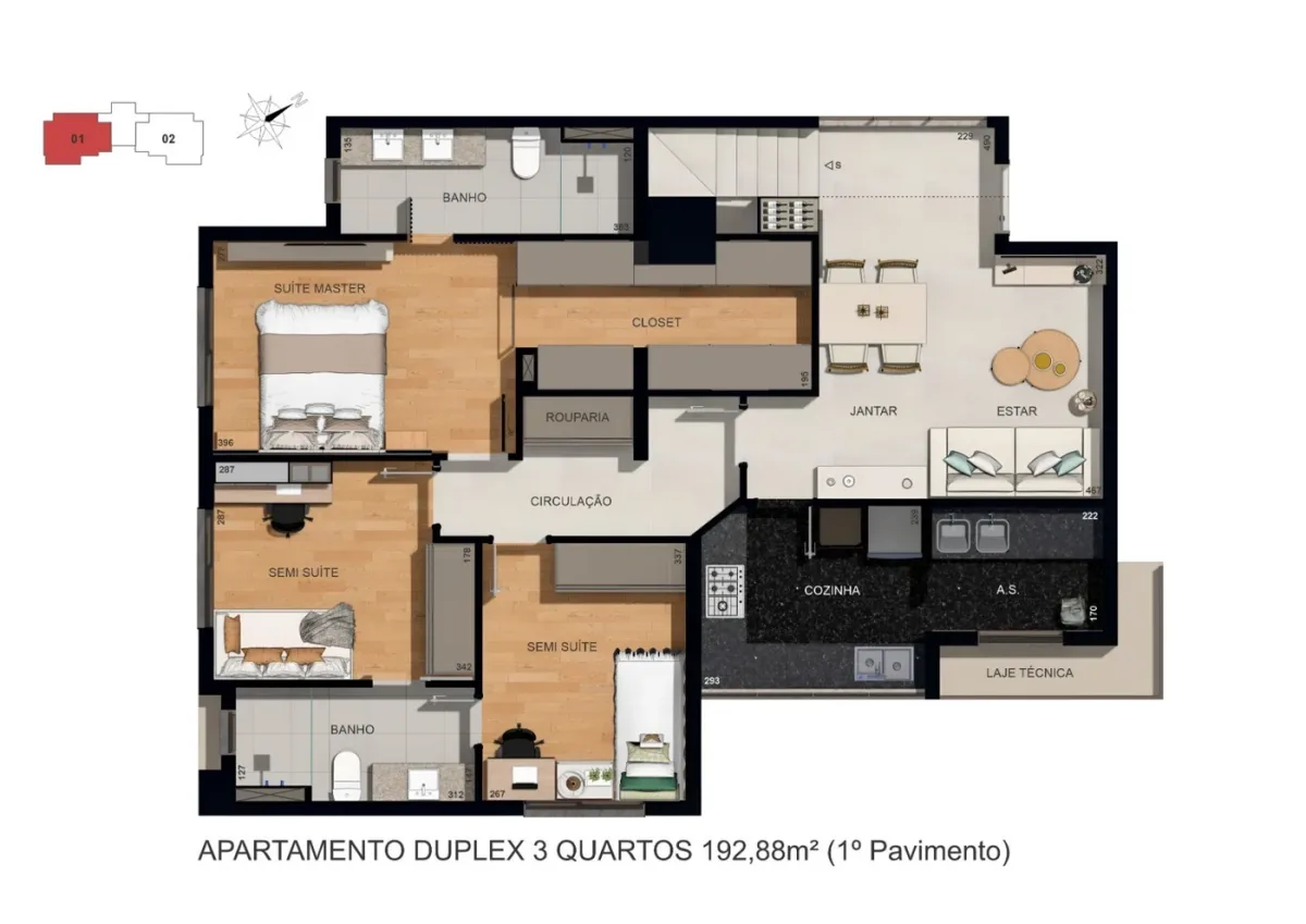 APARTAMENTO 3 QTOS I SUÍTE I CASTELO — foto 21